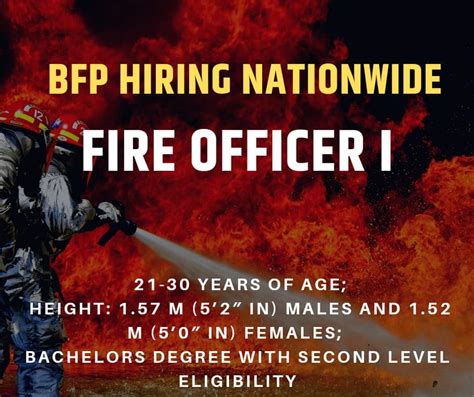 bfp ncr recruitment 2024|BFP Recruitment 2024: Fire Officer I hiring nationwide.